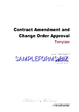 Change Order Template doc pdf free
